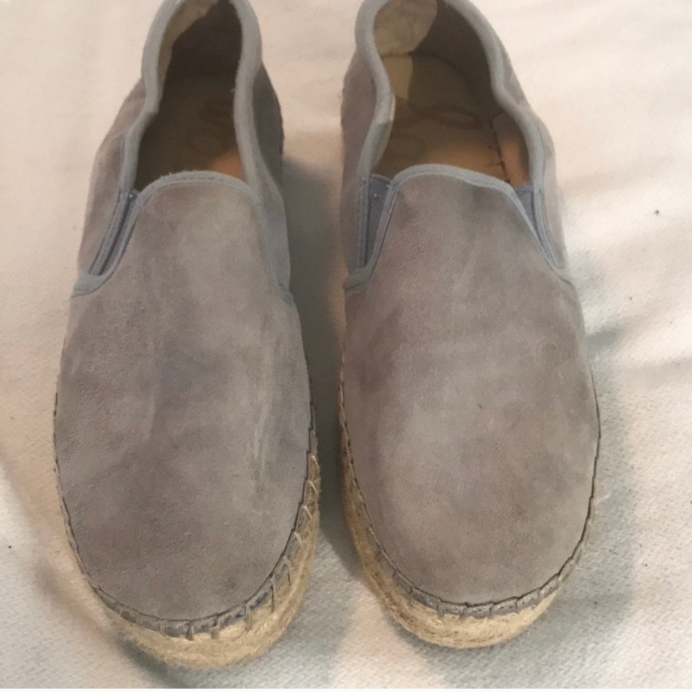 Blue Suede Espadrille Sam Edelman Slip-Ons